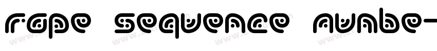 Rope Sequence Numbe字体转换